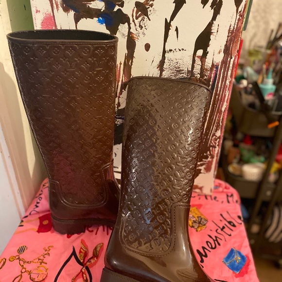 Louis Vuitton Splash Monogram rain boots - Picture 10 of 14